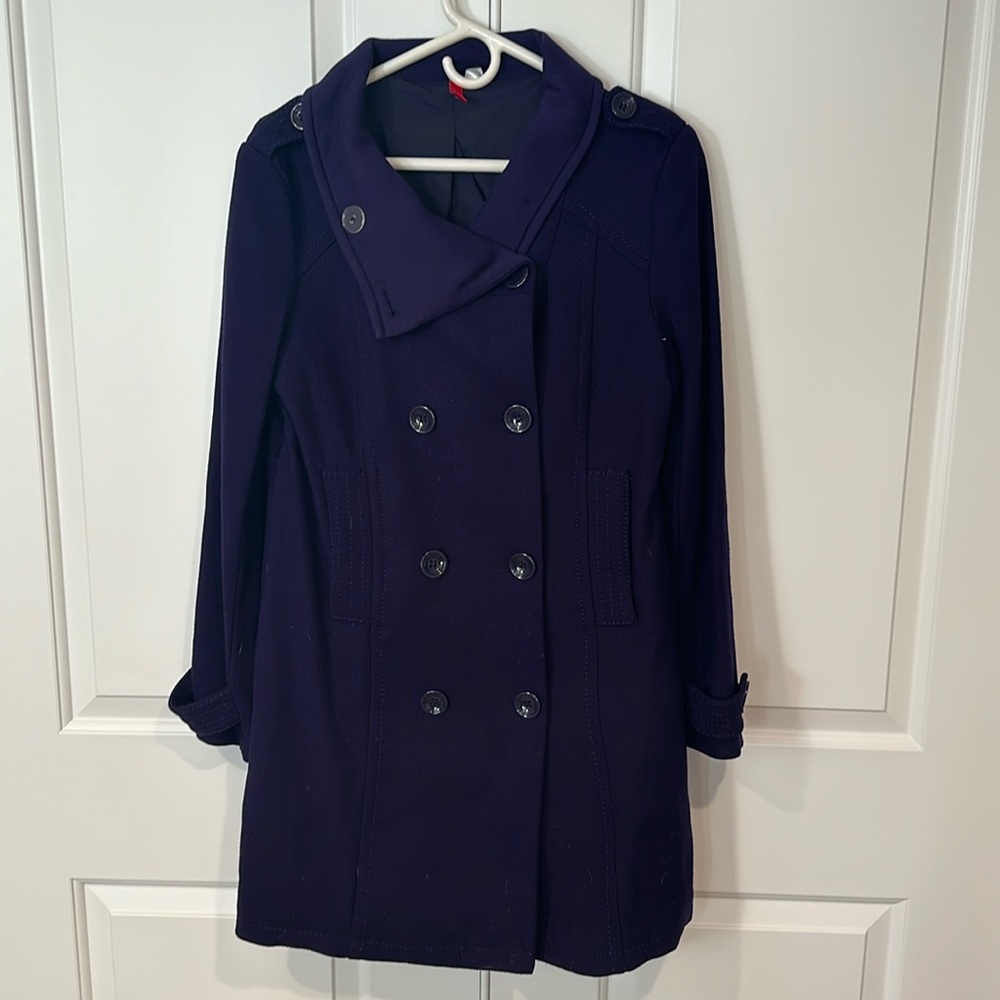 Divided by H&M Royal Purple Peacoat sz 12